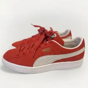 Suede Classic XXI Women's Size 7.5 Red White Sneakers Style 381410_02 Shoes