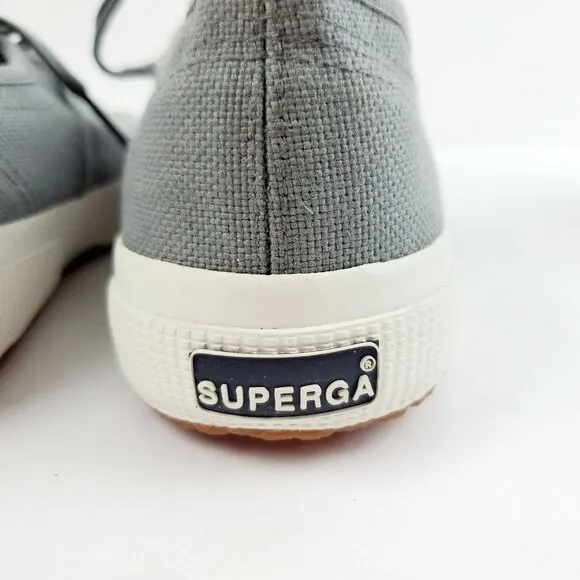 Superga Unisex Gray Cotu Classic S000010-M38 Sneakers Women's 7 Men's 5.5 LOOK!