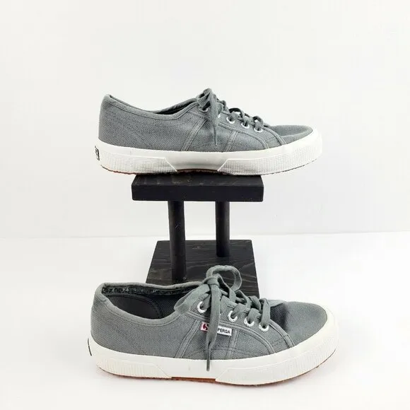 Superga Unisex Gray Cotu Classic S000010-M38 Sneakers Women's 7 Men's 5.5 LOOK!