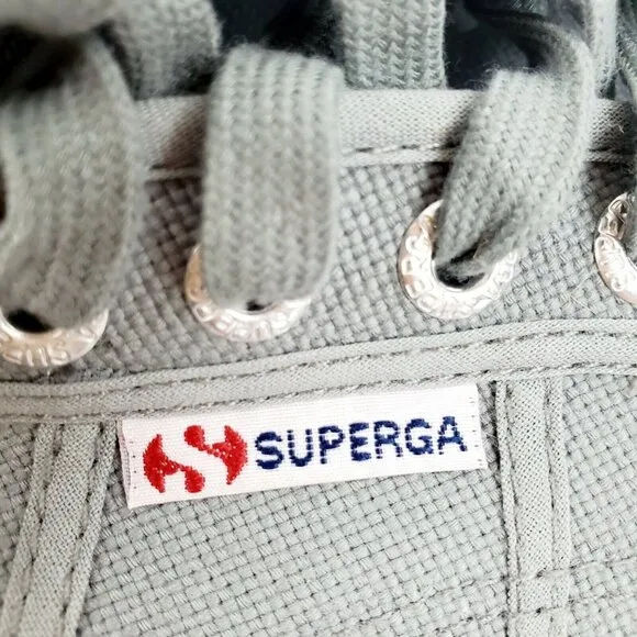 Superga Unisex Gray Cotu Classic S000010-M38 Sneakers Women's 7 Men's 5.5 LOOK!