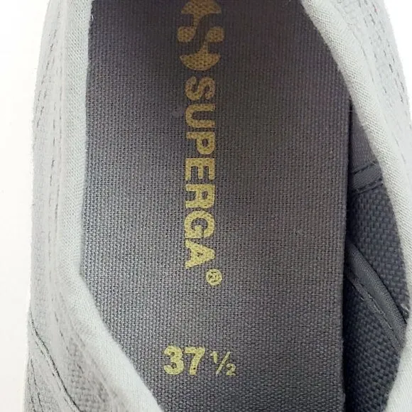 Superga Unisex Gray Cotu Classic S000010-M38 Sneakers Women's 7 Men's 5.5 LOOK!
