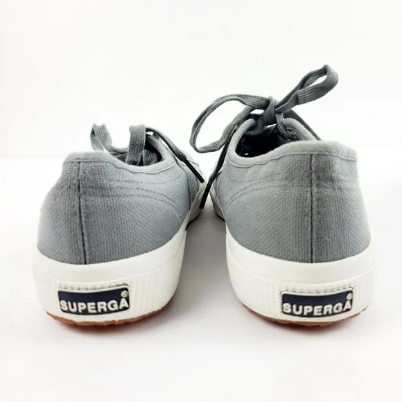 Superga Unisex Gray Cotu Classic S000010-M38 Sneakers Women's 7 Men's 5.5 LOOK!