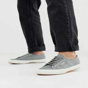 Superga Unisex Gray Cotu Classic S000010-M38 Sneakers Women's 7 Men's 5.5 LOOK!