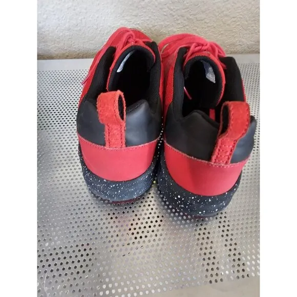 Supra Scissor Red Athletic Sneakers Shoes Men's Size 9.5