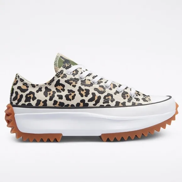 🆕️Sz10.5W 8M Converse Leopard Print Archive Print Run Star Hike Low Top Unisex
