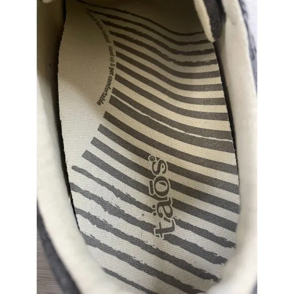 Taos Star STA-12844 Women's 10.5W Gray Fabric Casual Skateboard Sneaker Shoes