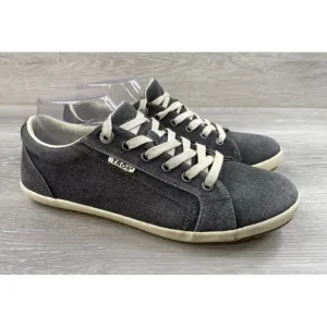 Taos Star STA-12844 Women's 10.5W Gray Fabric Casual Skateboard Sneaker Shoes