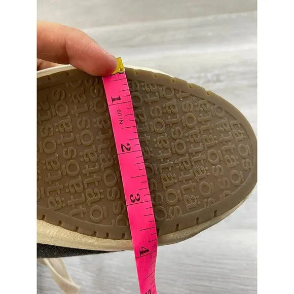 Taos Star STA-12844 Women's 10.5W Gray Fabric Casual Skateboard Sneaker Shoes