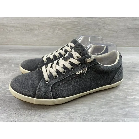 Taos Star STA-12844 Women's 10.5W Gray Fabric Casual Skateboard Sneaker Shoes