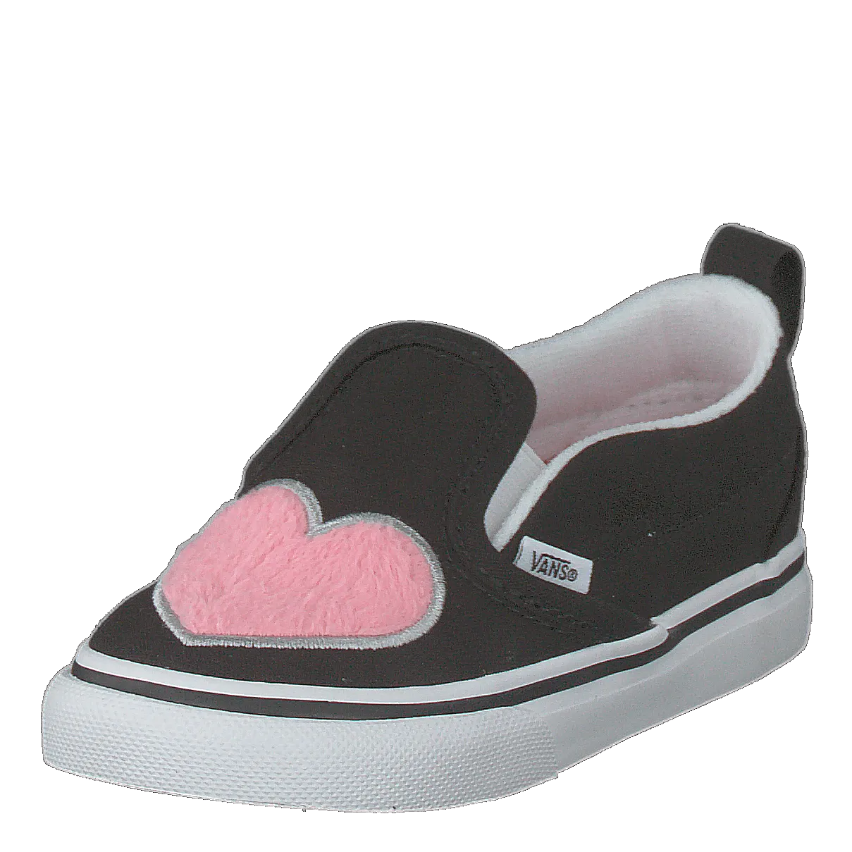 Td Slip-on V (fur Heart) Strawberry Pink