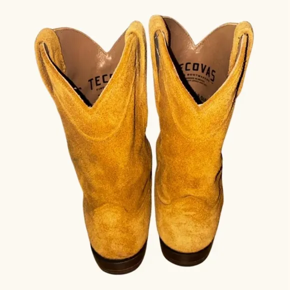 TECOVAS “THE EARL” WESTERN BOOTS / HONEY SUEDE, DEADSTOCK