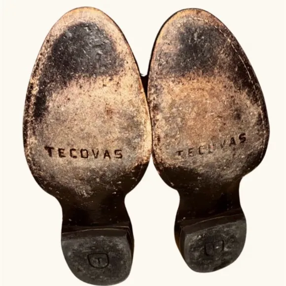 TECOVAS “THE EARL” WESTERN BOOTS / HONEY SUEDE, DEADSTOCK