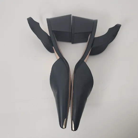 Ted Baker Black Leather Slingback Pumps Size 42