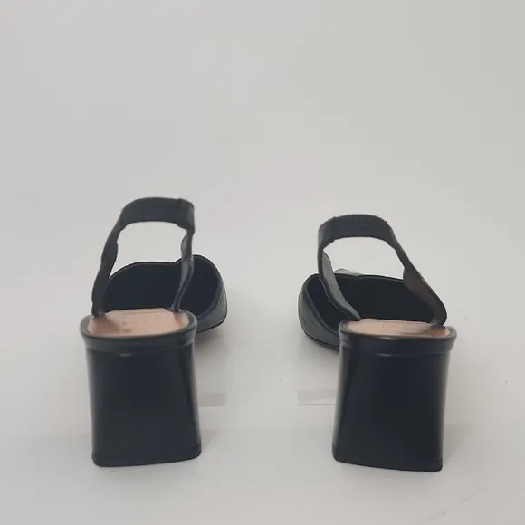 Ted Baker Black Leather Slingback Pumps Size 42