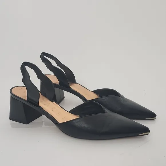 Ted Baker Black Leather Slingback Pumps Size 42
