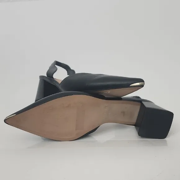Ted Baker Black Leather Slingback Pumps Size 42