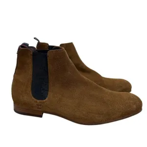 Ted Baker London Men's Saldor Brown Suede Chelsea Ankle Boots 10 Pull On Preppy