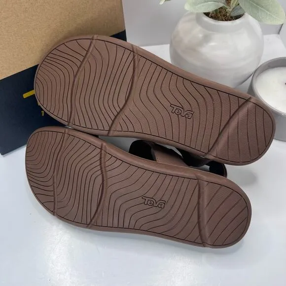 Teva Madera Slingback Leather Sandals 1152570 Brown Women's 10 NWB Tried on