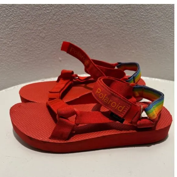 TEVA New $89 Mid Universal Polaroid Men's Red Casual Sandals Size 11