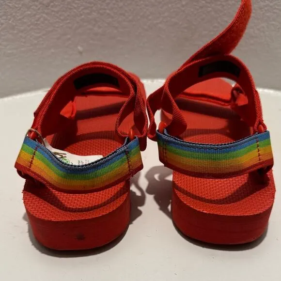 TEVA New $89 Mid Universal Polaroid Men's Red Casual Sandals Size 11