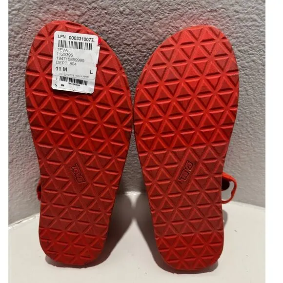 TEVA New $89 Mid Universal Polaroid Men's Red Casual Sandals Size 11