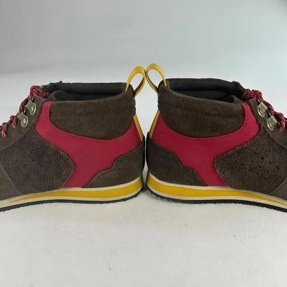 Teva Women's Highside Mid Shoes US 7.5 Red Brown Suede Boot