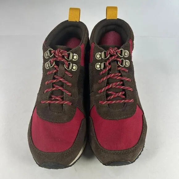 Teva Women's Highside Mid Shoes US 7.5 Red Brown Suede Boot
