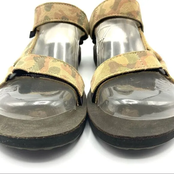 Teva Men’s Rare Original Universal Camo Leather Sandals New