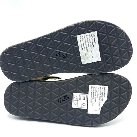 Teva Men’s Rare Original Universal Camo Leather Sandals New