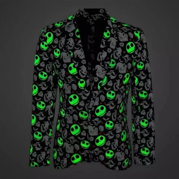 The Nightmare Before Christmas Glow-in-the-dark Half Suit and Light Up Tie