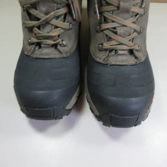 The North Face mens gray black suede ChillKat 200g HeatSeeker WP boots 9 EUC