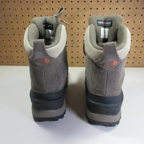 The North Face mens gray black suede ChillKat 200g HeatSeeker WP boots 9 EUC