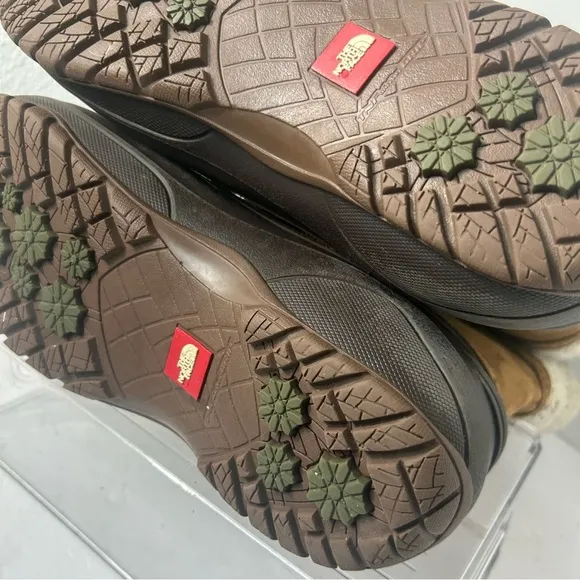 The North Face Women’s Suede Leather Duck Rain Boots Faux Fur Lined 8.5M