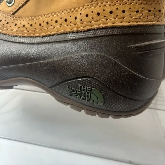 The North Face Women’s Suede Leather Duck Rain Boots Faux Fur Lined 8.5M