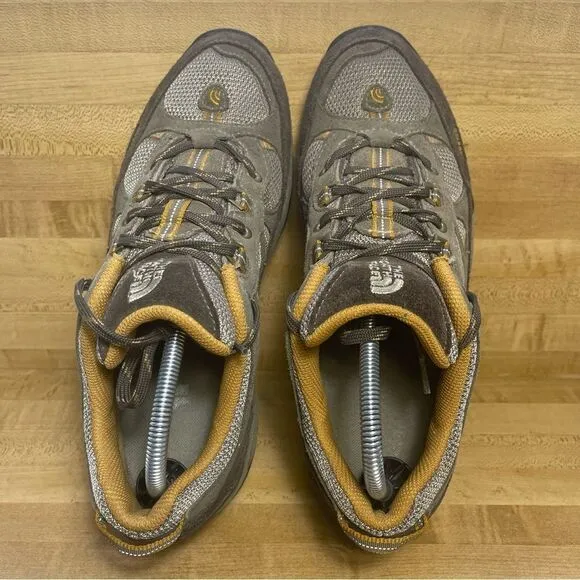 The North Face Mens Hiking Shoes Lace Up Suede Ultratac Size 9.5 Brown