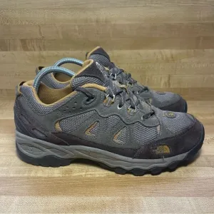 The North Face Mens Hiking Shoes Lace Up Suede Ultratac Size 9.5 Brown