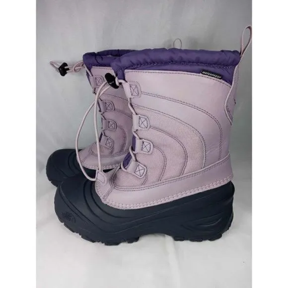 The North Face Winter Boots Girls Size 4 Purple Upper Rubber Soles Water Proof G