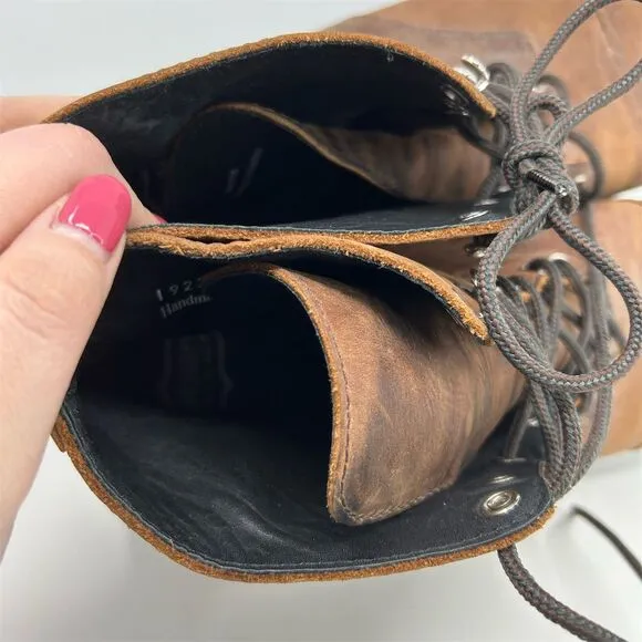 Thursday Boot Company Men's Captain Lace-Up Brown Leather Boots Size 15