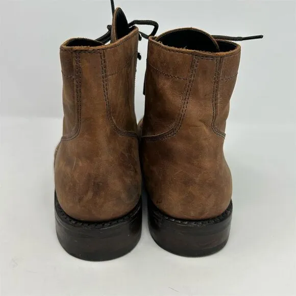 Thursday Boot Company Men's Captain Lace-Up Brown Leather Boots Size 15