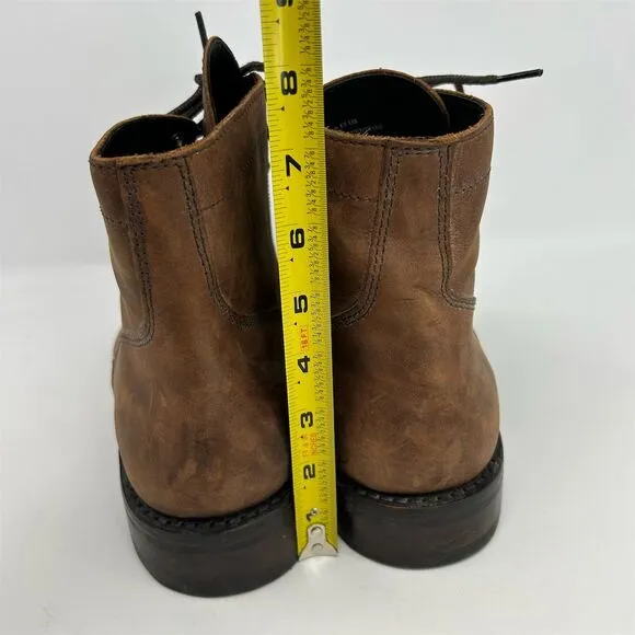 Thursday Boot Company Men's Captain Lace-Up Brown Leather Boots Size 15