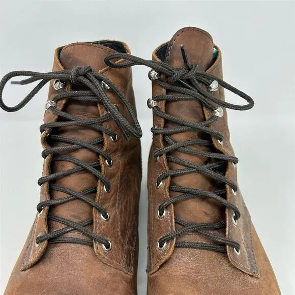 Thursday Boot Company Men's Captain Lace-Up Brown Leather Boots Size 15