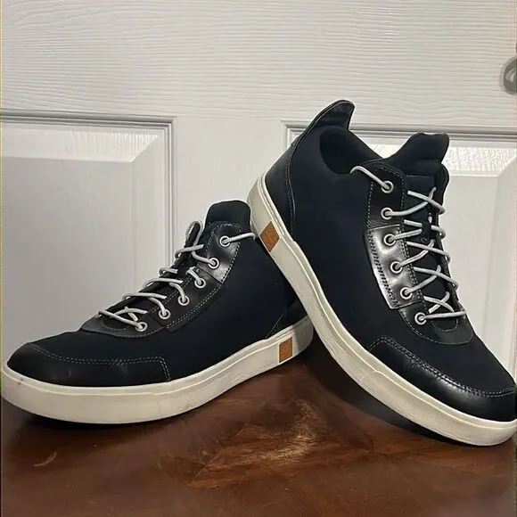 🔥🔥TIMBERLAND AMHERST CANVAS CHUKKA Mid SHOES - EXCELLENT Condition Men Sz 11