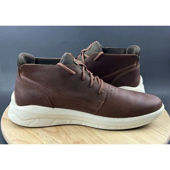 Timberland Bradstreet Ultra Chukka A2GV3 Brown Leather Shoes Men's size 12