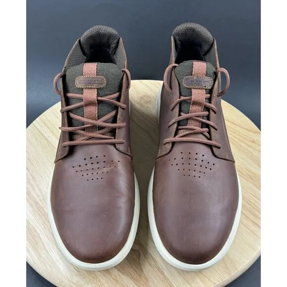 Timberland Bradstreet Ultra Chukka A2GV3 Brown Leather Shoes Men's size 12