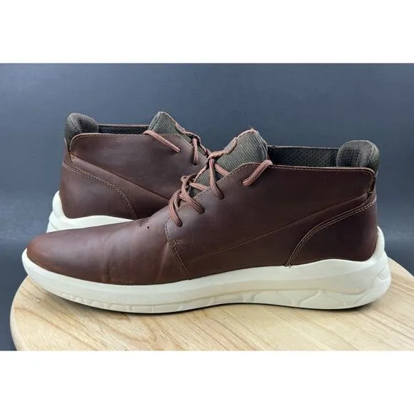 Timberland Bradstreet Ultra Chukka A2GV3 Brown Leather Shoes Men's size 12