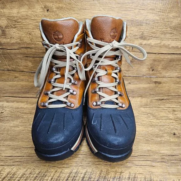 Timberland Euro hiker Shell Leather Rubber Boots size 10