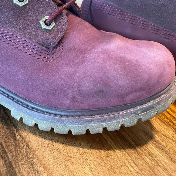 Timberland Jayne Fold Down Boots in Burgundy
