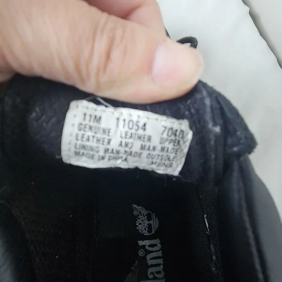 Timberland Men's Black Leather Shoes 11M