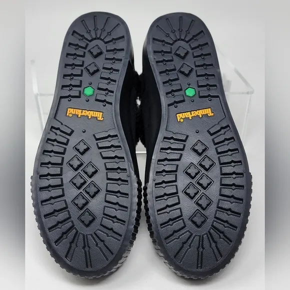 Timberland Skyla Bay Slip-on Shoes Black Suede Faux Fur Women’s Size 5.5 New