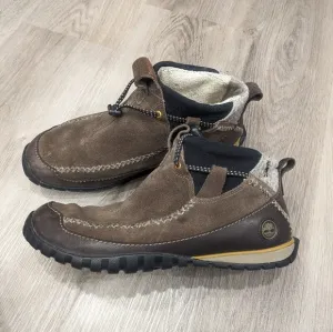 Timberland Smartwool Brown Suede Cinch Close Shoes. Size 9